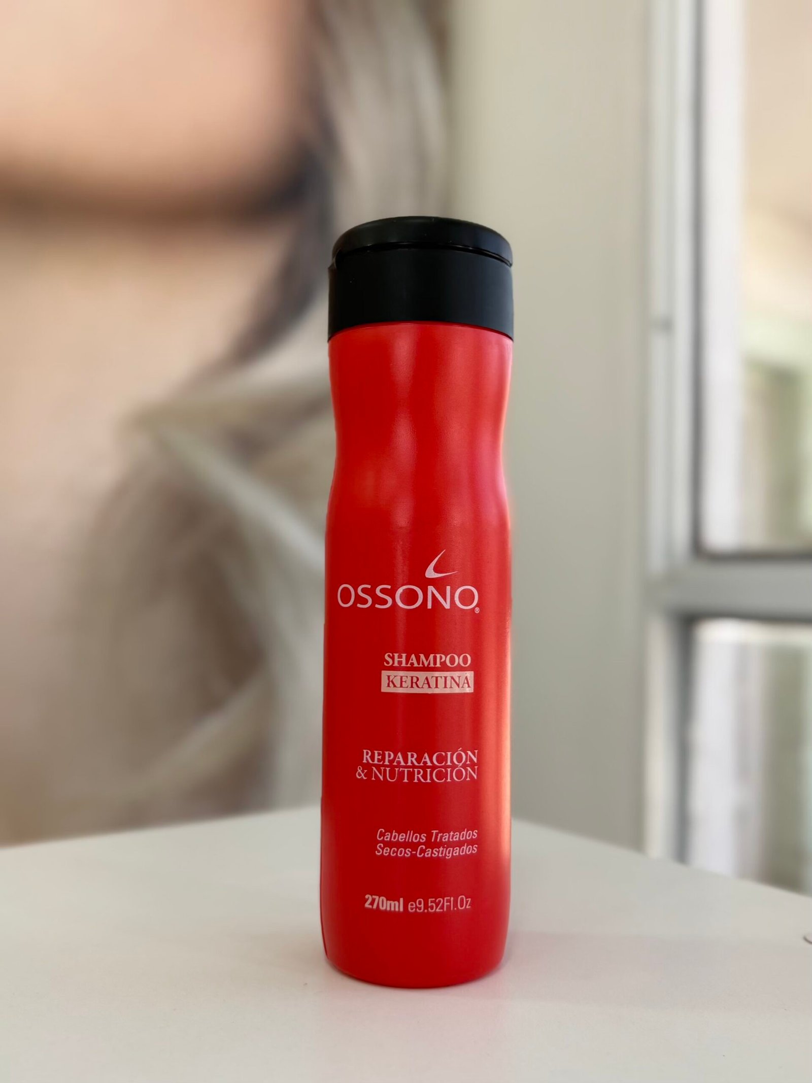 Shampoo keratina ossono para cabellos secos y castigados 270ml