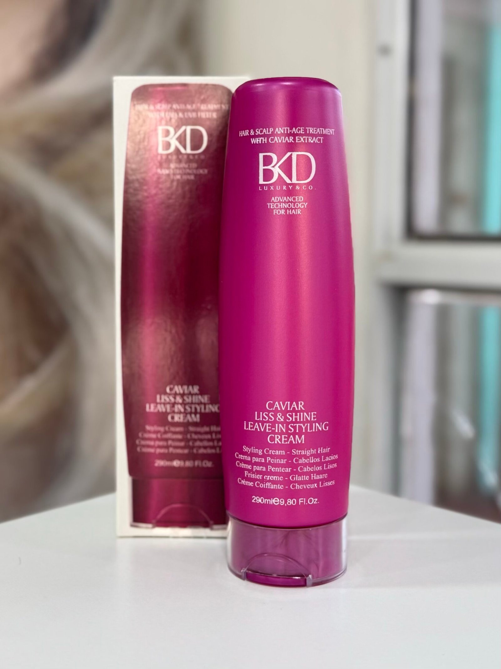 Crema de peinar BKD para cabellos lacios 290ml